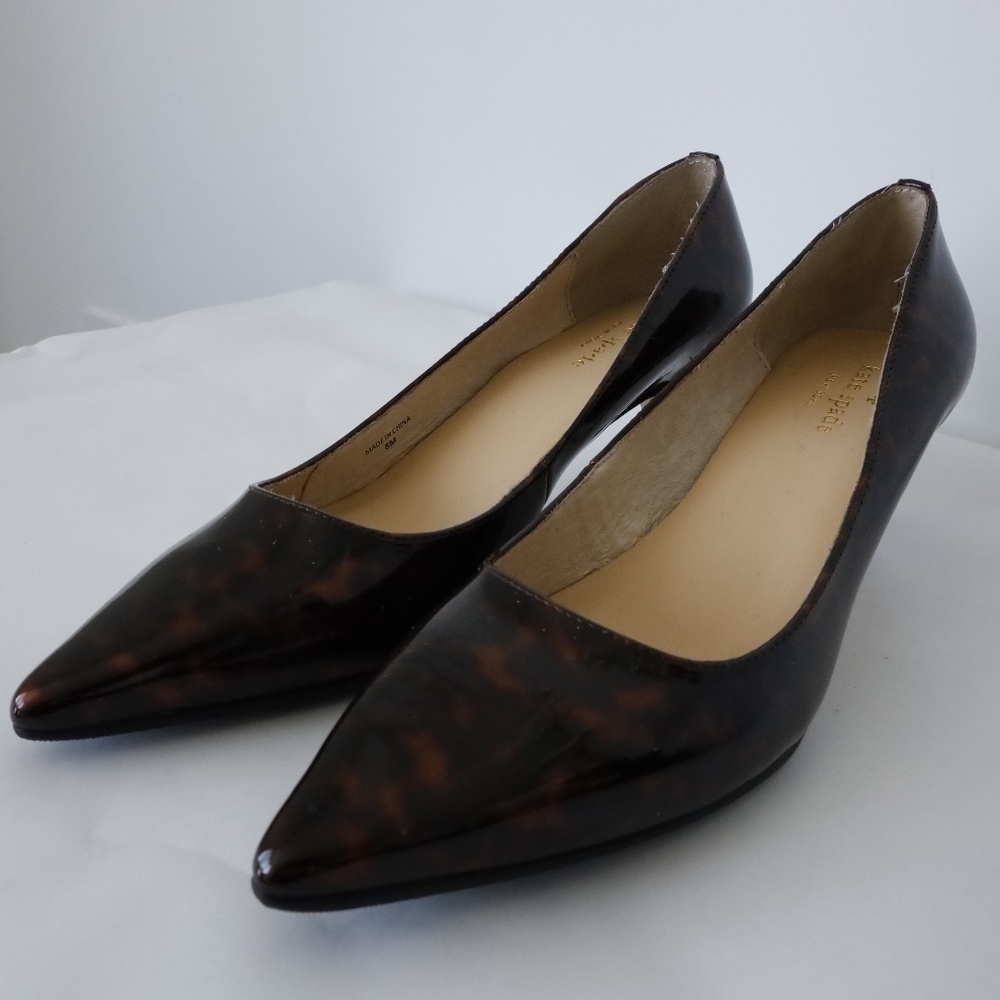 ⭐️HOST PICK⭐️ Kate Spade Animal Print Patent Leather Pumps - Picture 3 of 8